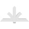 Ekena Millwork Redmond Architectural Grade PVC Gable Bracket, 60"W x 32 1/2"H x 6"D x 6"F, 13/12 Pitch GBP060X33X0606RED00 - alternate 2